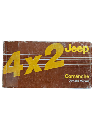 1987 Jeep 4x2 MJ Comanche Owner's Manual