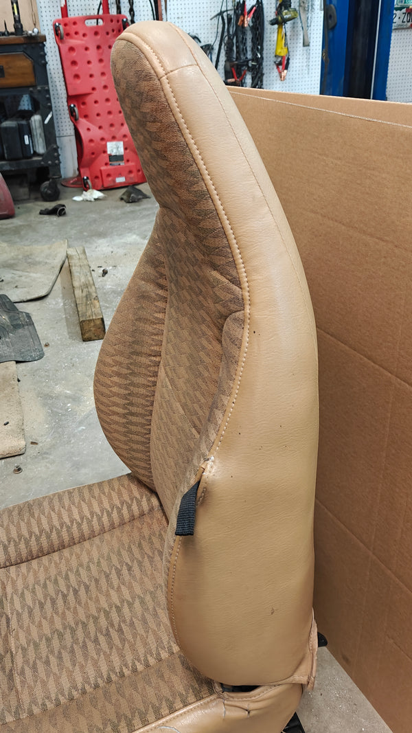 Front Bucket Seat Set for Wrangler TJ 97-02 - Saddle (T6), Premium Cloth (K5)
