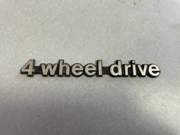 FSJ Wagoneer 4 Wheel Drive Emblem