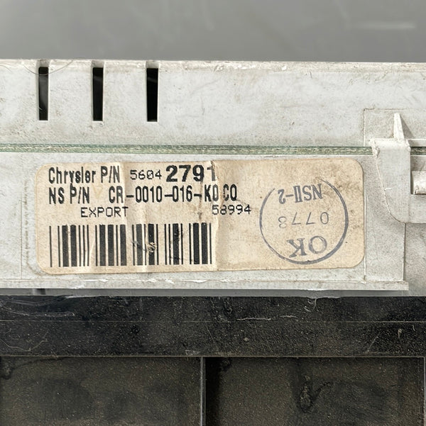56042791 Grand Cherokee ZJ (96-98) METRIC Instrument Cluster